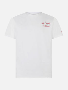 T-shirt da uomo con ricamo St. Barth Habituè
