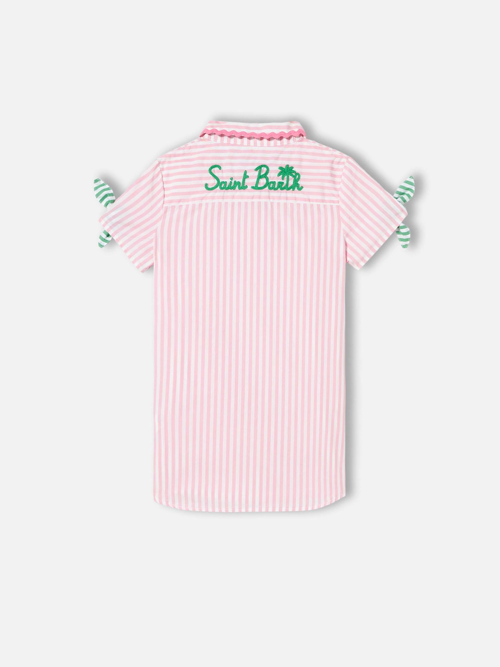 Girl striped shirt dress - MC2 Saint Barth