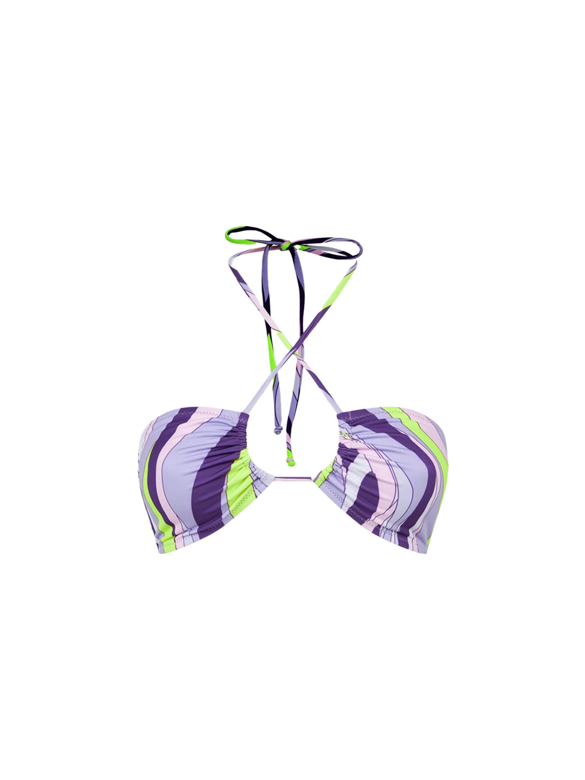 Woman multicolor wave pattern bandeau top - MC2 Saint Barth