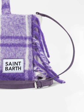 Colette blanket handbag with tartan print - MC2 Saint Barth