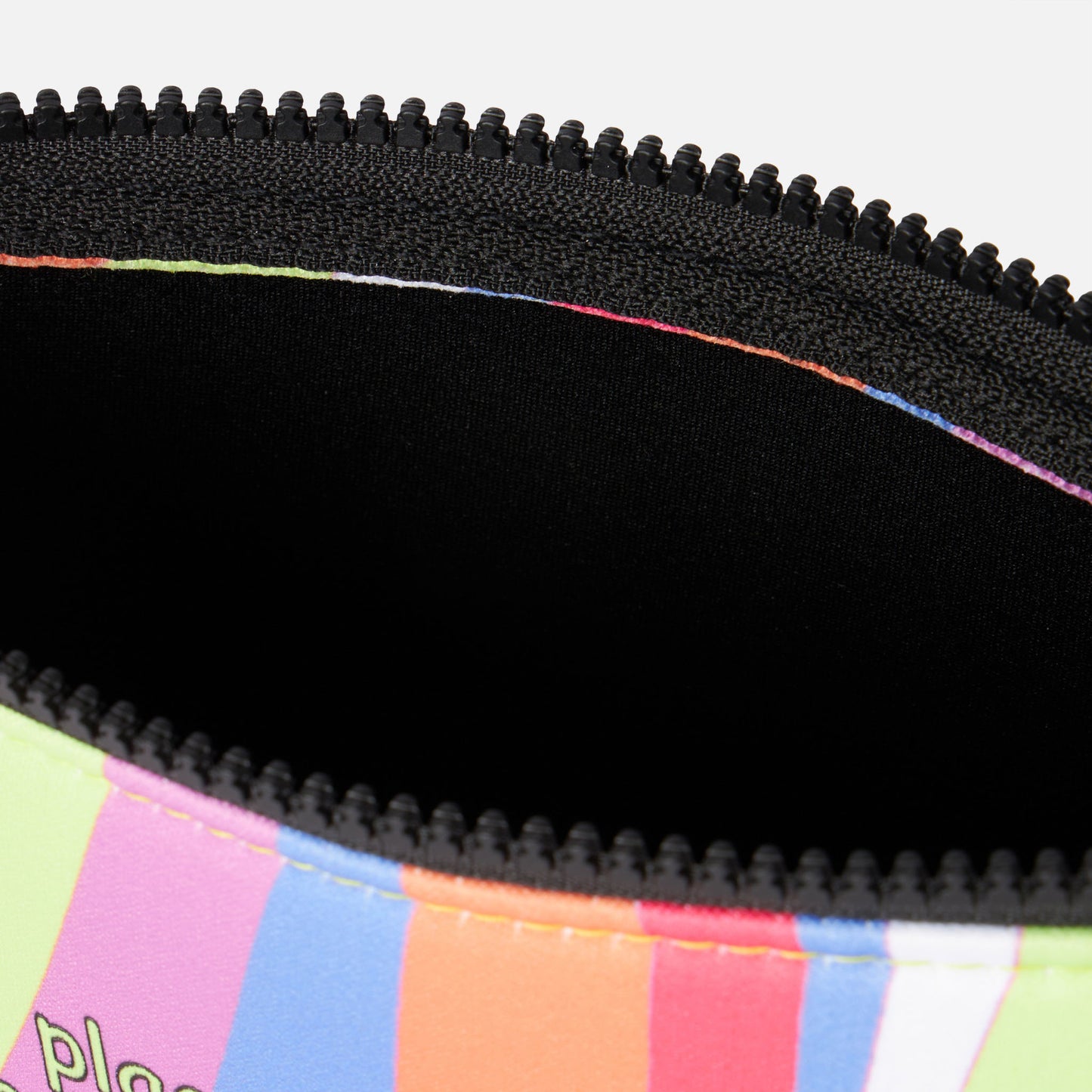 Pochette Aline in scuba con stampa onde multicolor