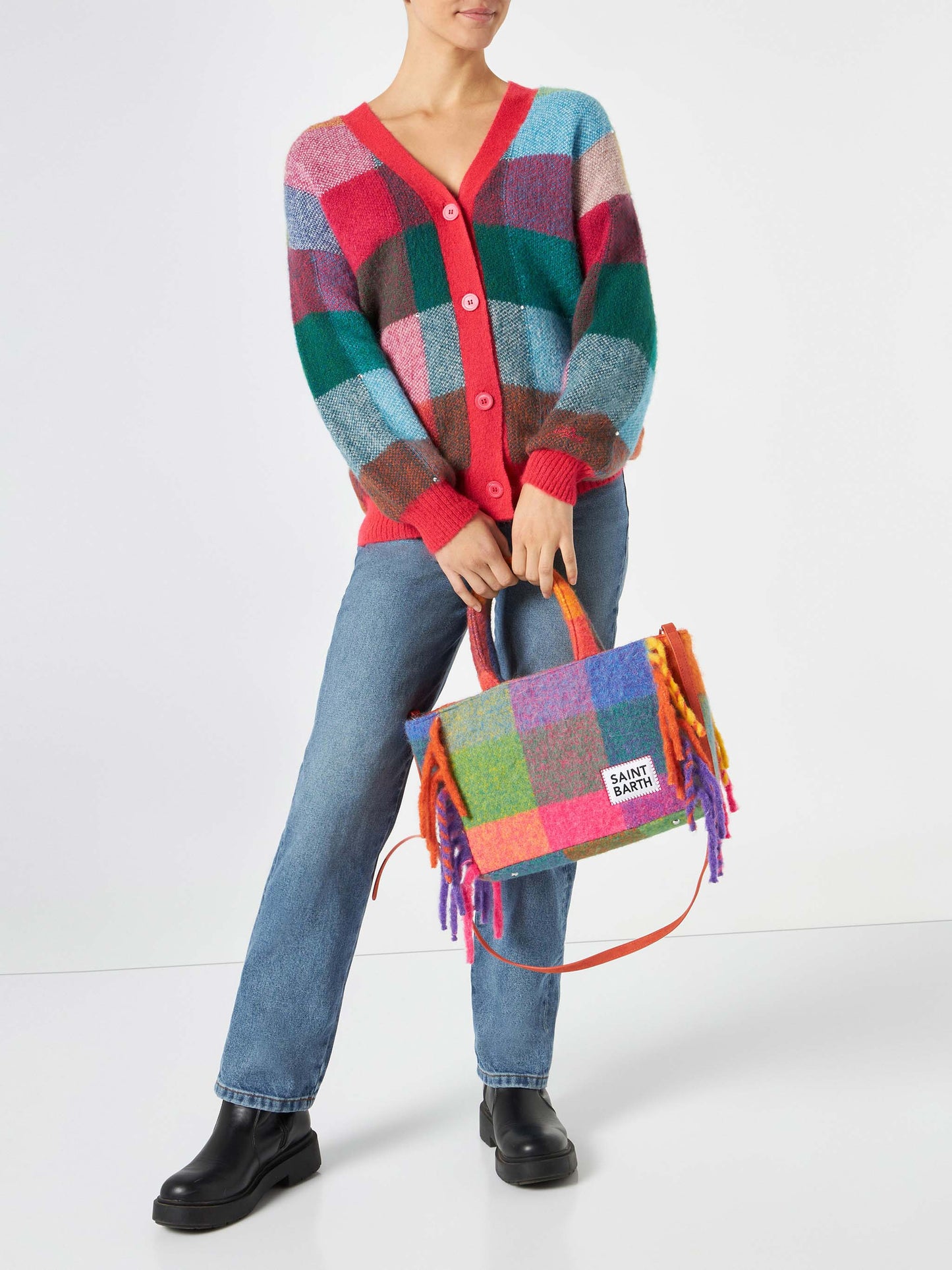 Borsa Colette coperta con stampa check