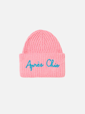 Woman brushed and ultra soft beanie with Apres Chic embroidery - MC2 Saint Barth