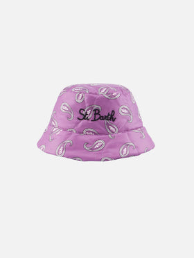 Woman bucket hat with paisley print - MC2 Saint Barth