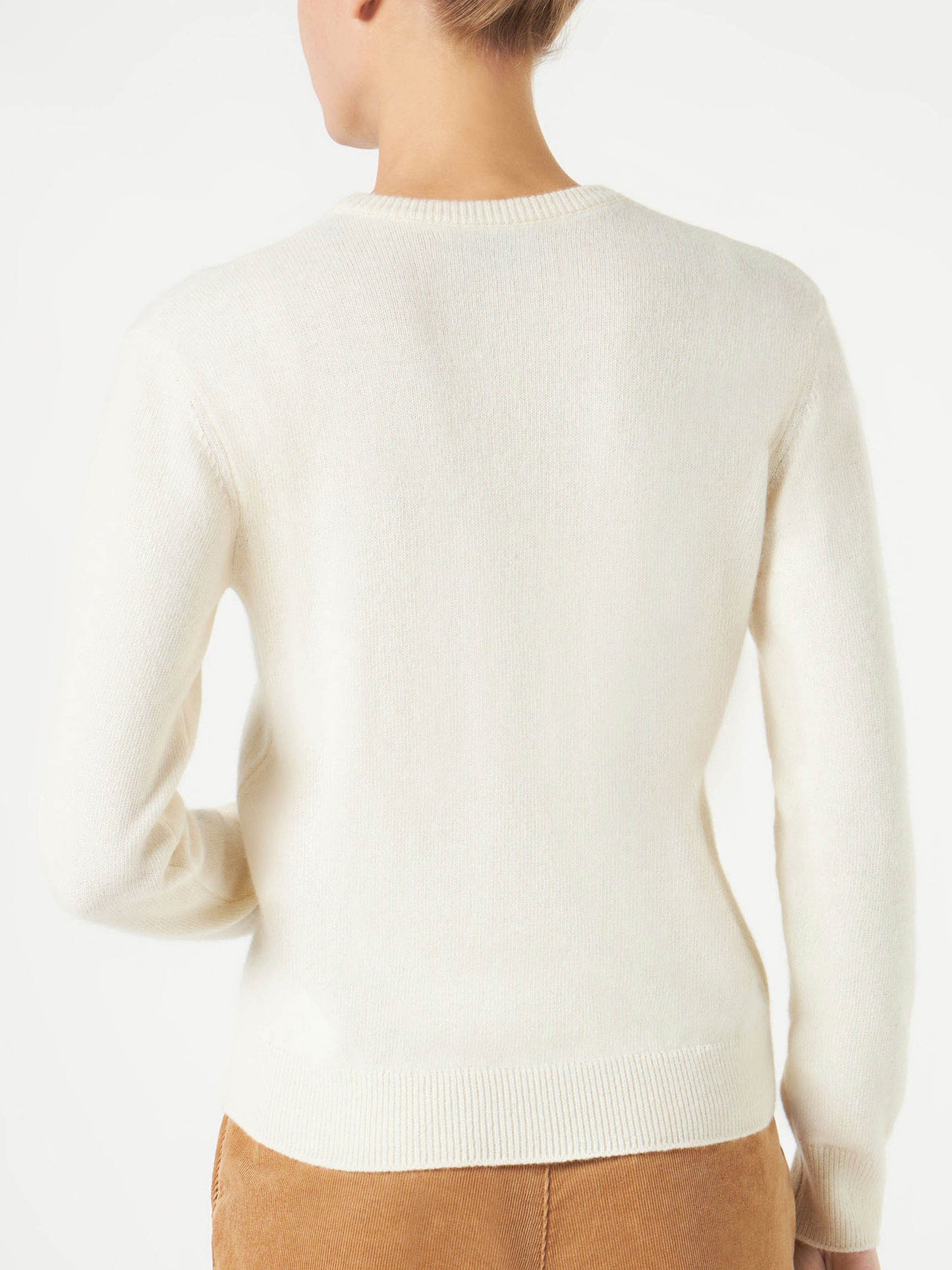 Woman sweater with La Milanese embroidery | Michela Proietti Co-Lab - MC2 Saint Barth