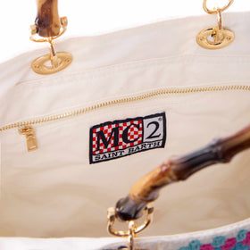 Handmade tiles crochet bag Victoria - MC2 Saint Barth