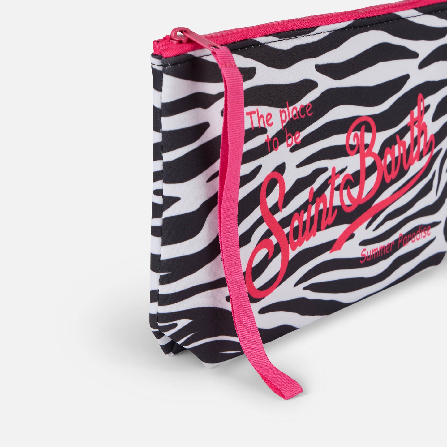 Aline Scuba-Pochette mit Zebradruck