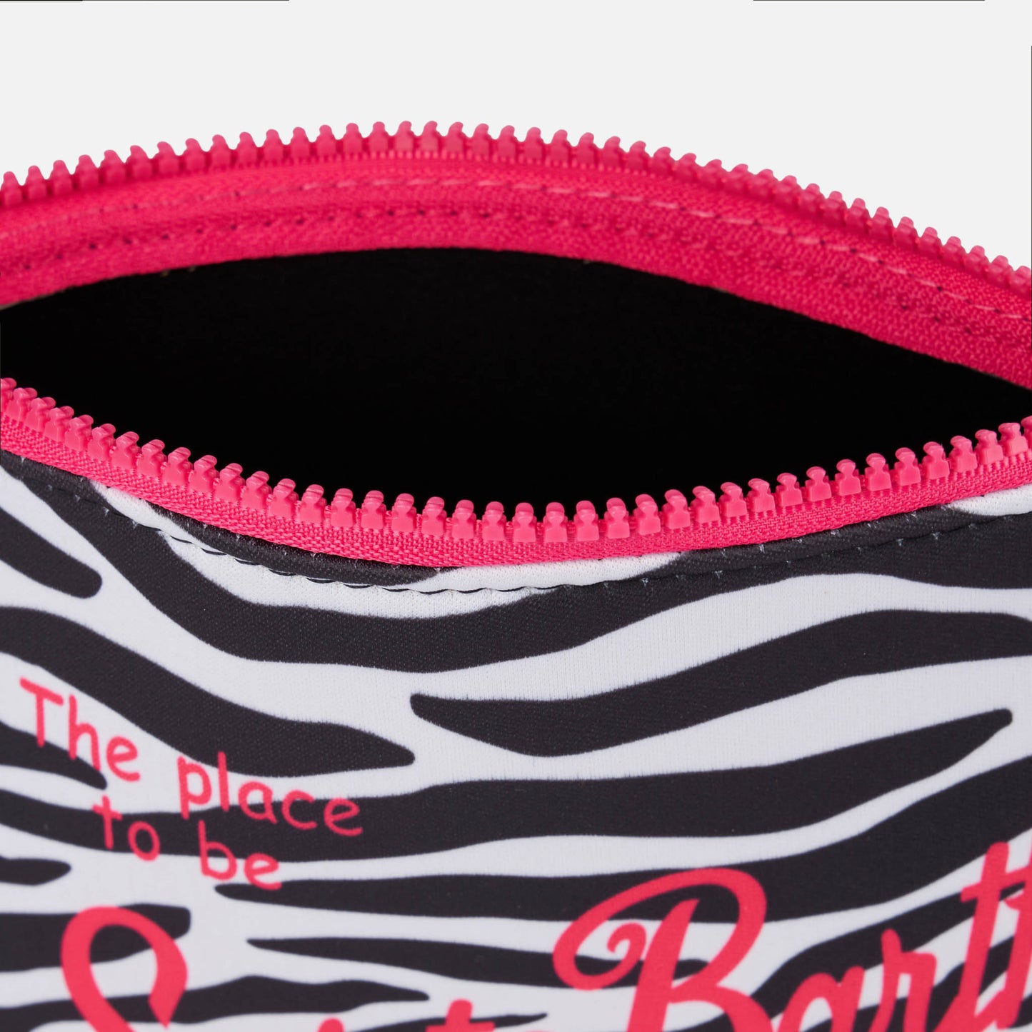 Aline Scuba-Pochette mit Zebradruck