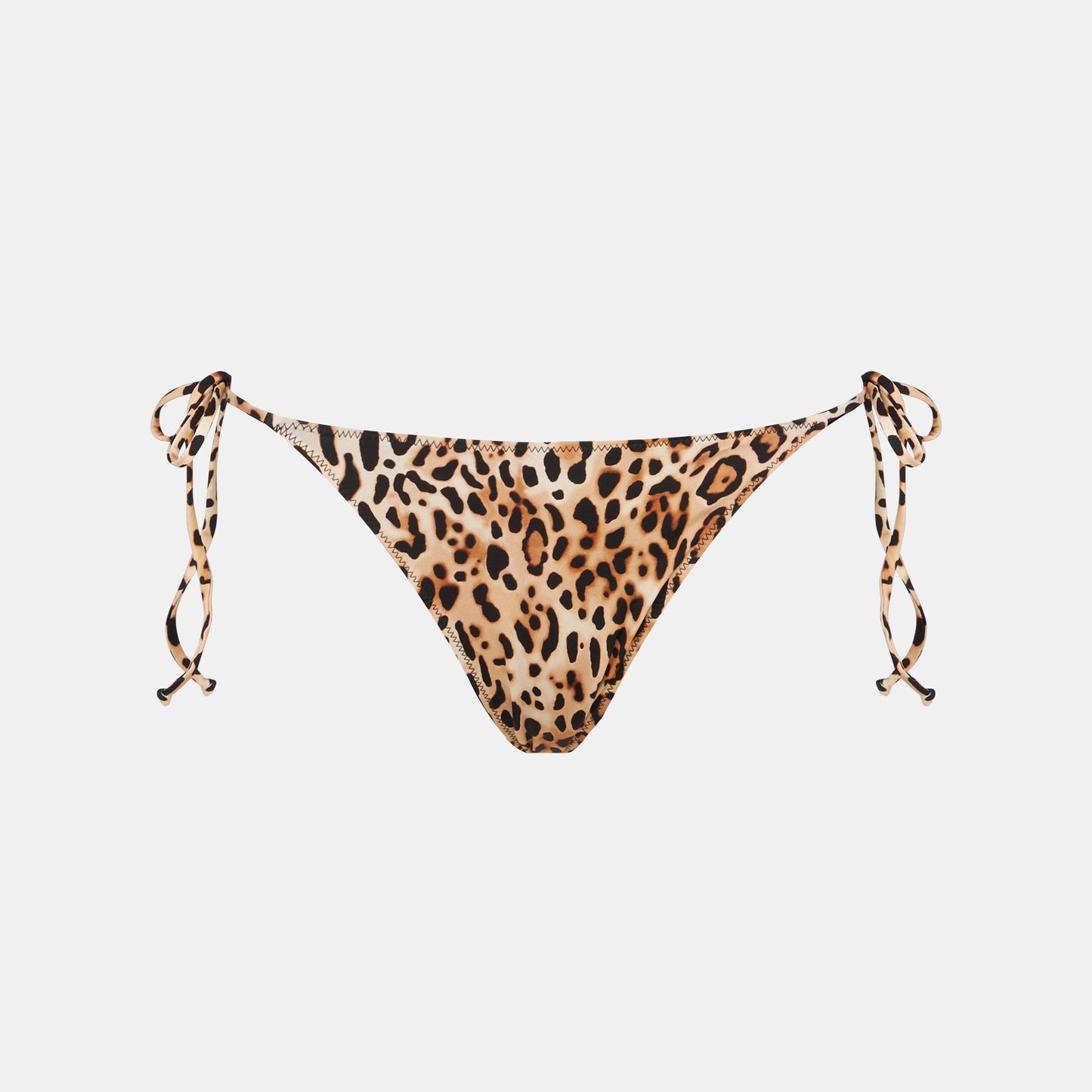 Woman swim briefs with animalier print