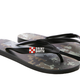 Man flip flops with camouflage patch - MC2 Saint Barth