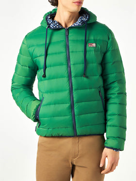 Man double face green down jacket Courchevel - MC2 Saint Barth