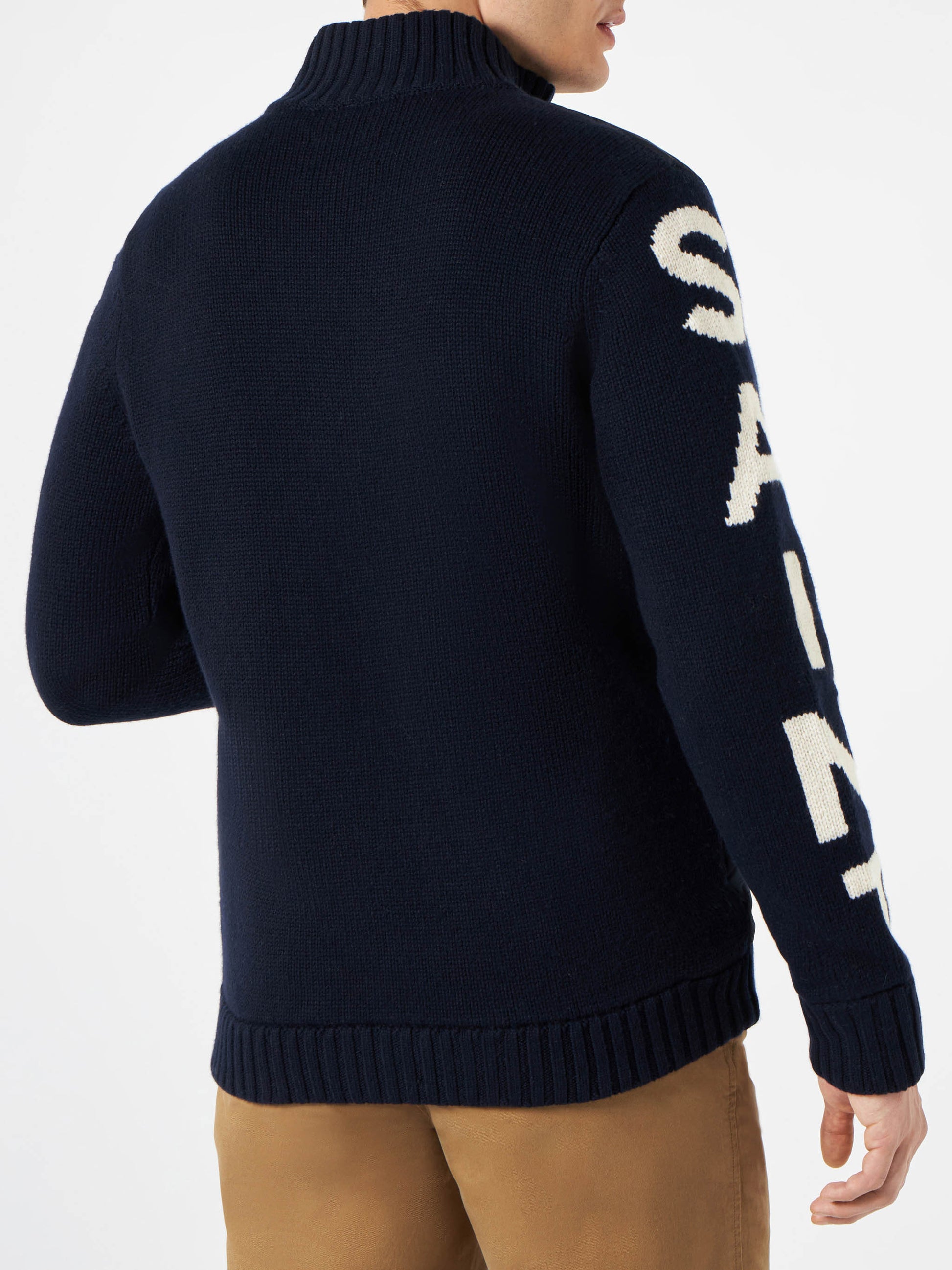 Man blue padded jacket - MC2 Saint Barth