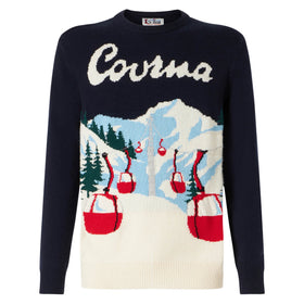Man sweater with Courmayeur postcard - MC2 Saint Barth