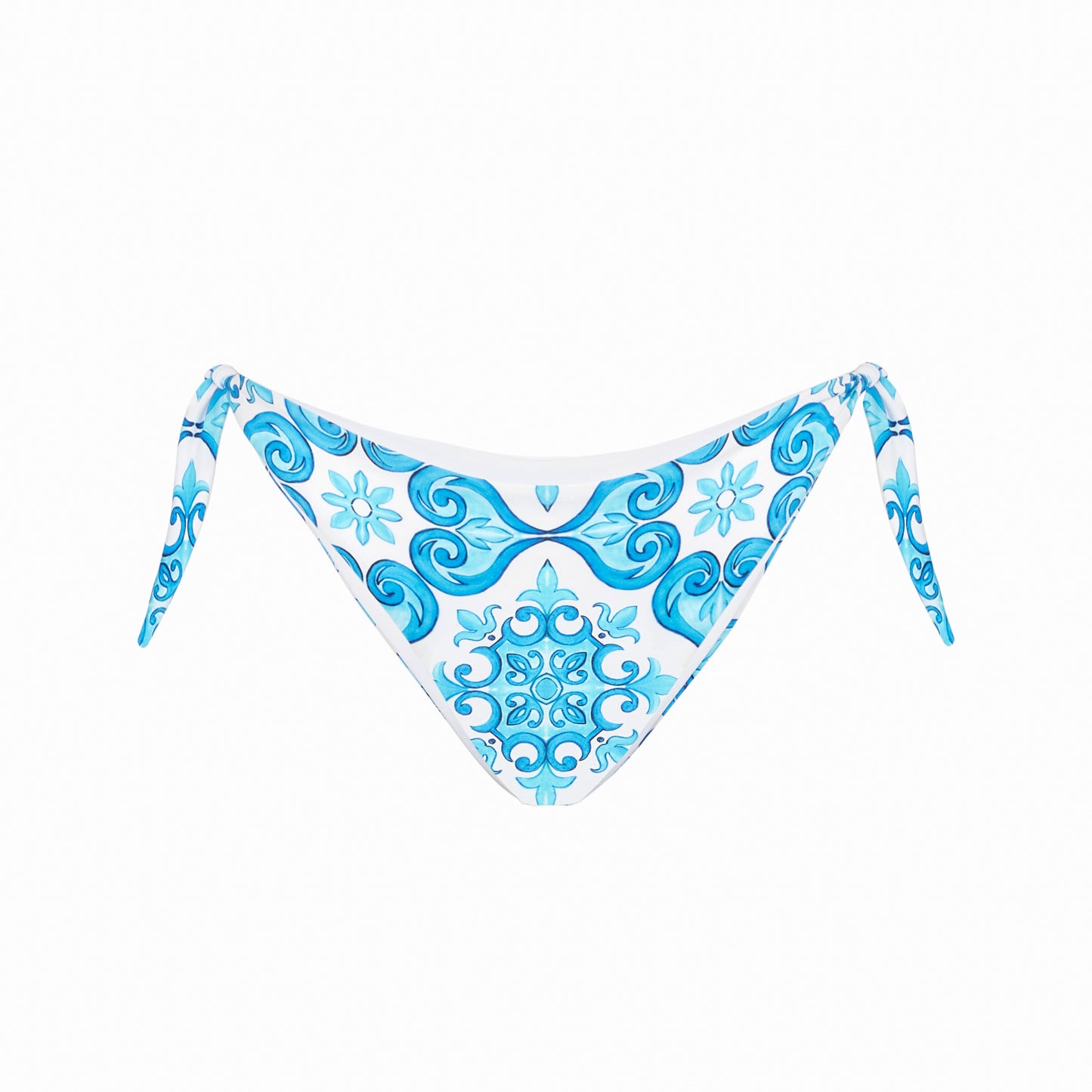 Woman swim briefs with maiolica print - MC2 Saint Barth