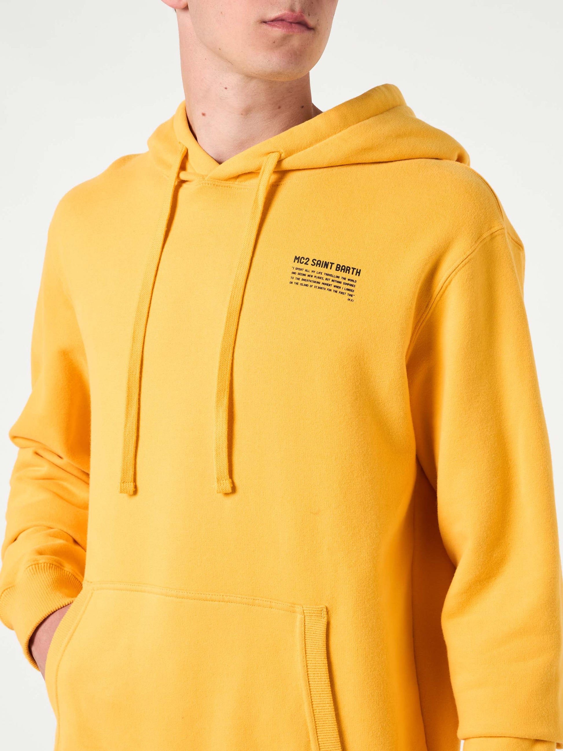 Yellow ochre hoodie | Pantone® Special Edition - MC2 Saint Barth