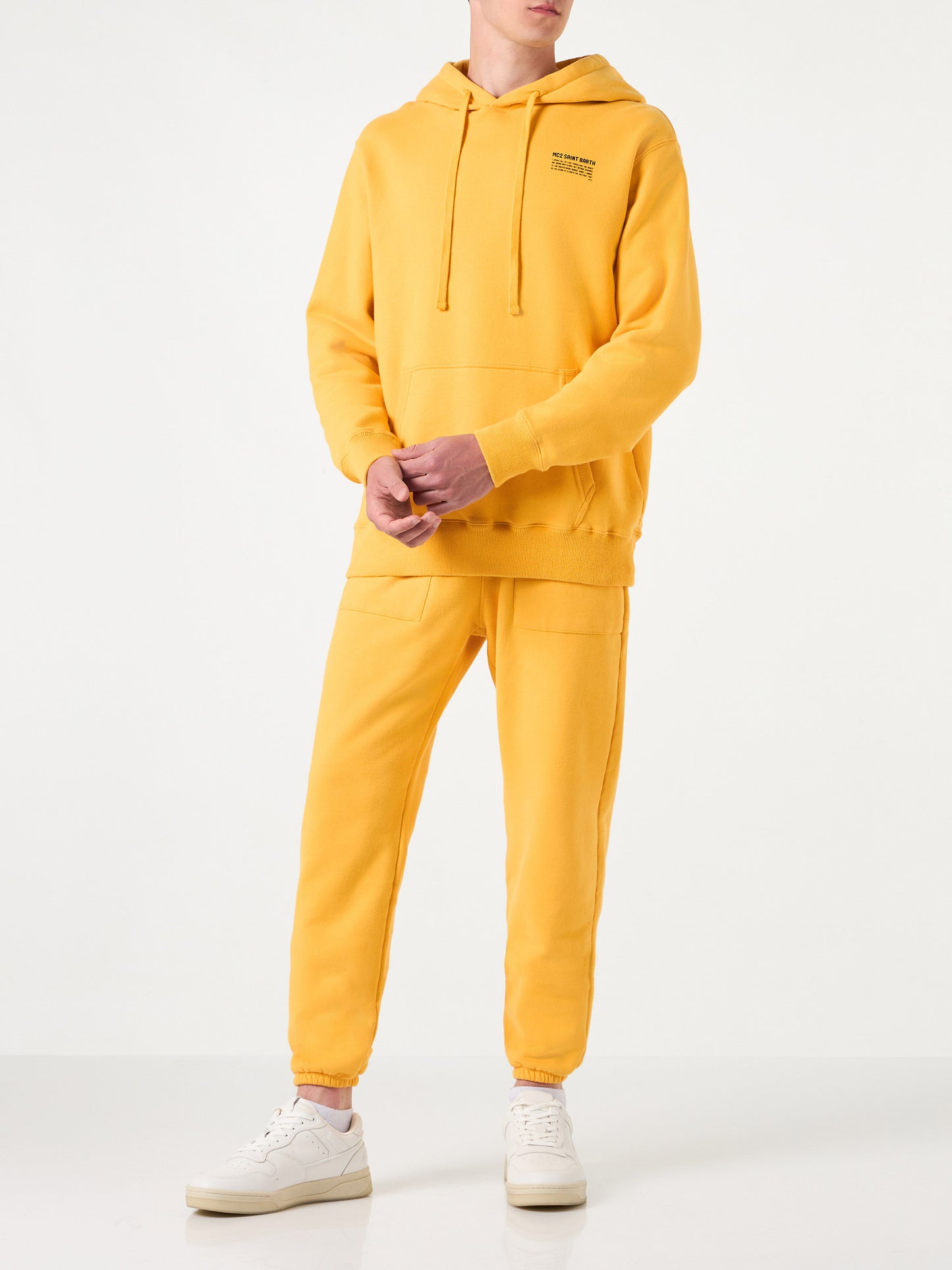 Yellow ochre hoodie | Pantone® Special Edition - MC2 Saint Barth