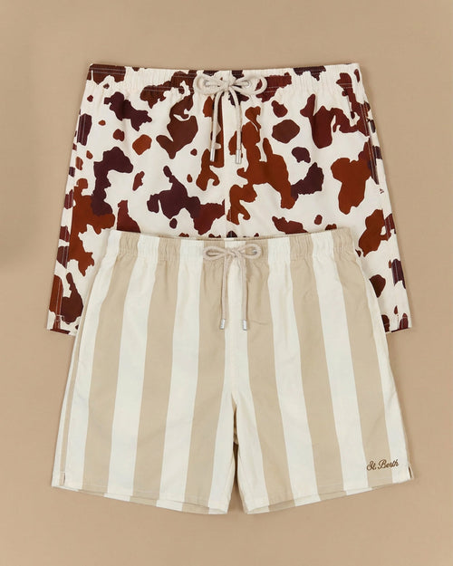 Men Maxi Print Swim Shorts