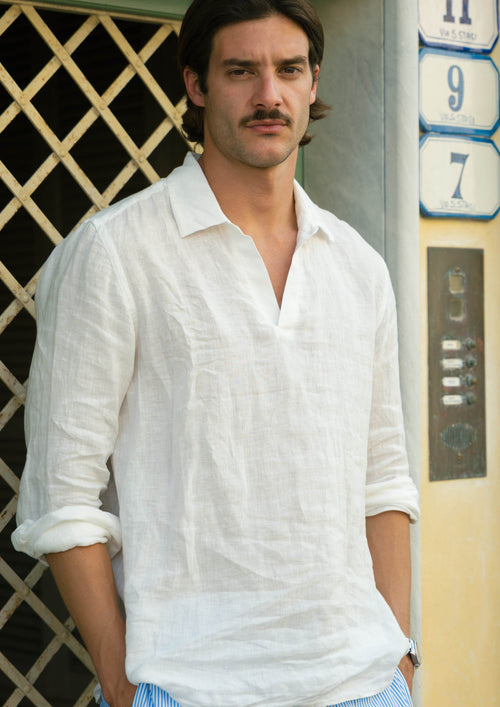 Man Solid Color Shirts