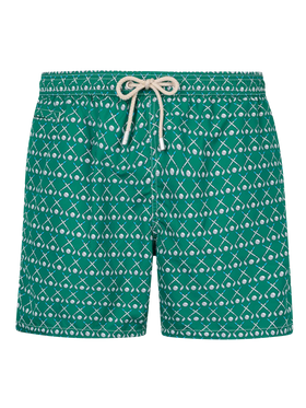 Herren-Badeshorts aus leichtem Stoff Lighting Micro Fantasy mit Golf-Print