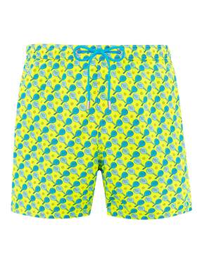 Man lightweight fabric swim-shorts Lighting Micro Fantasy with padel print