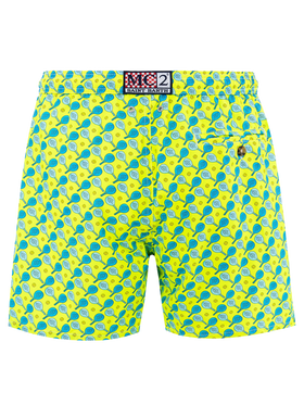 Man lightweight fabric swim-shorts Lighting Micro Fantasy with padel print