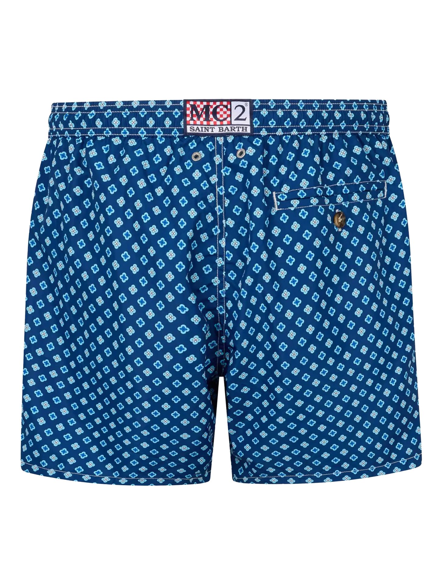 Man lightweight fabric swim-shorts Lighting Micro Fantasy with tie print