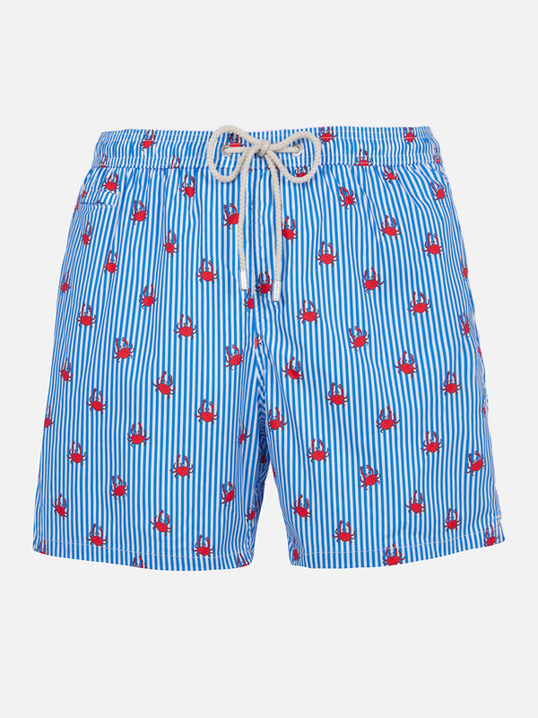 Man Comfort Light Badeshorts mit Krabben-Print