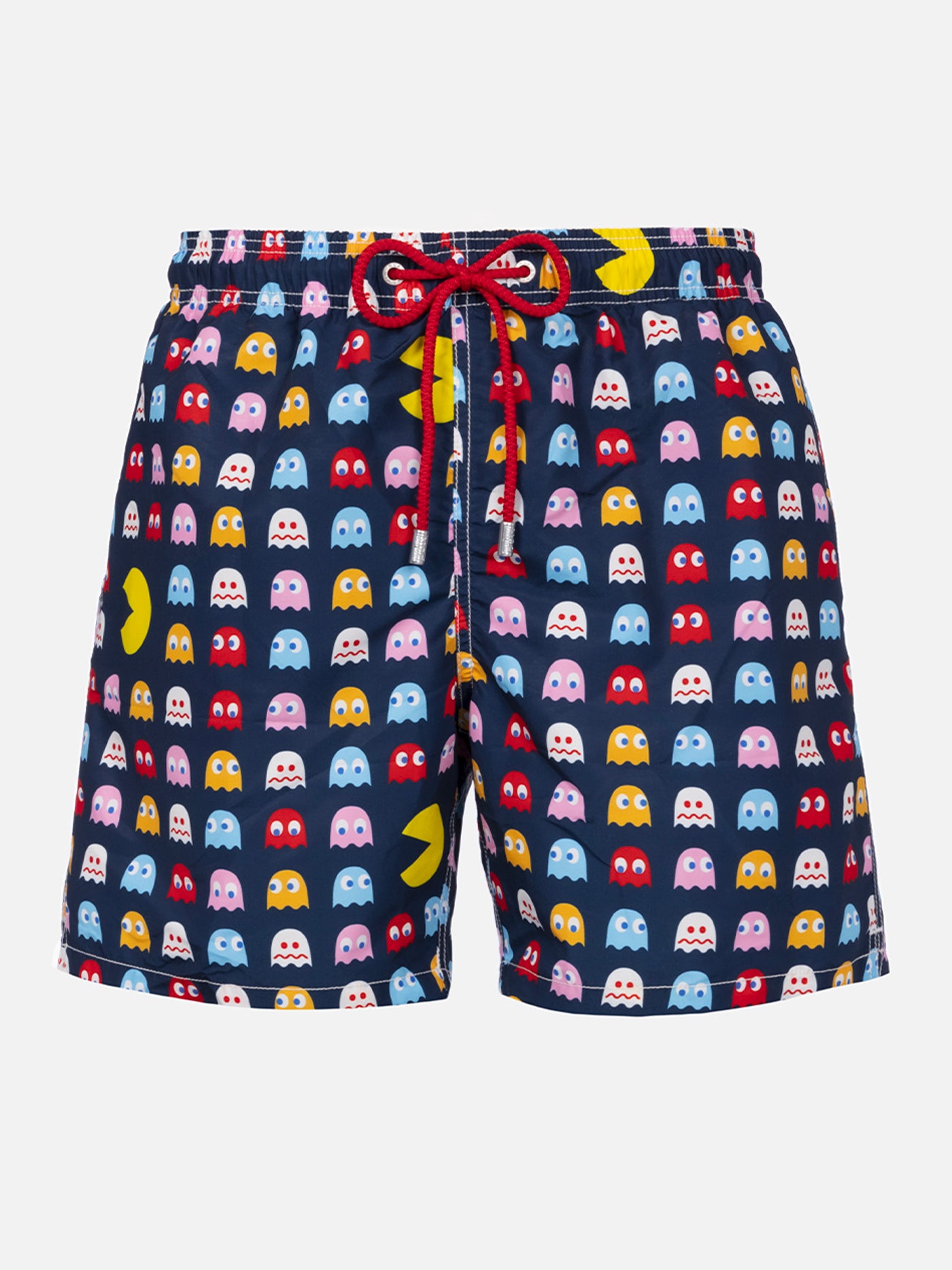 Man mid-length Gustavia swim-shorts with Pac-Man print | PAC MAN SPECIAL EDITION