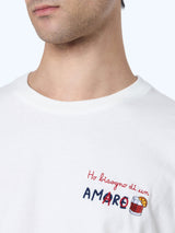 T-shirt da uomo in cotone pesante Arnott con ricamo Ho bisogno di un amaro