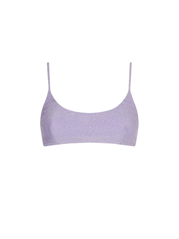 Lilac lurex bralette