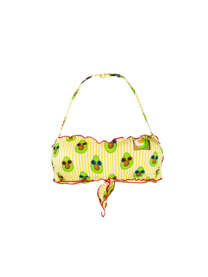 Bandeau top avocado print - MC2 Saint Barth