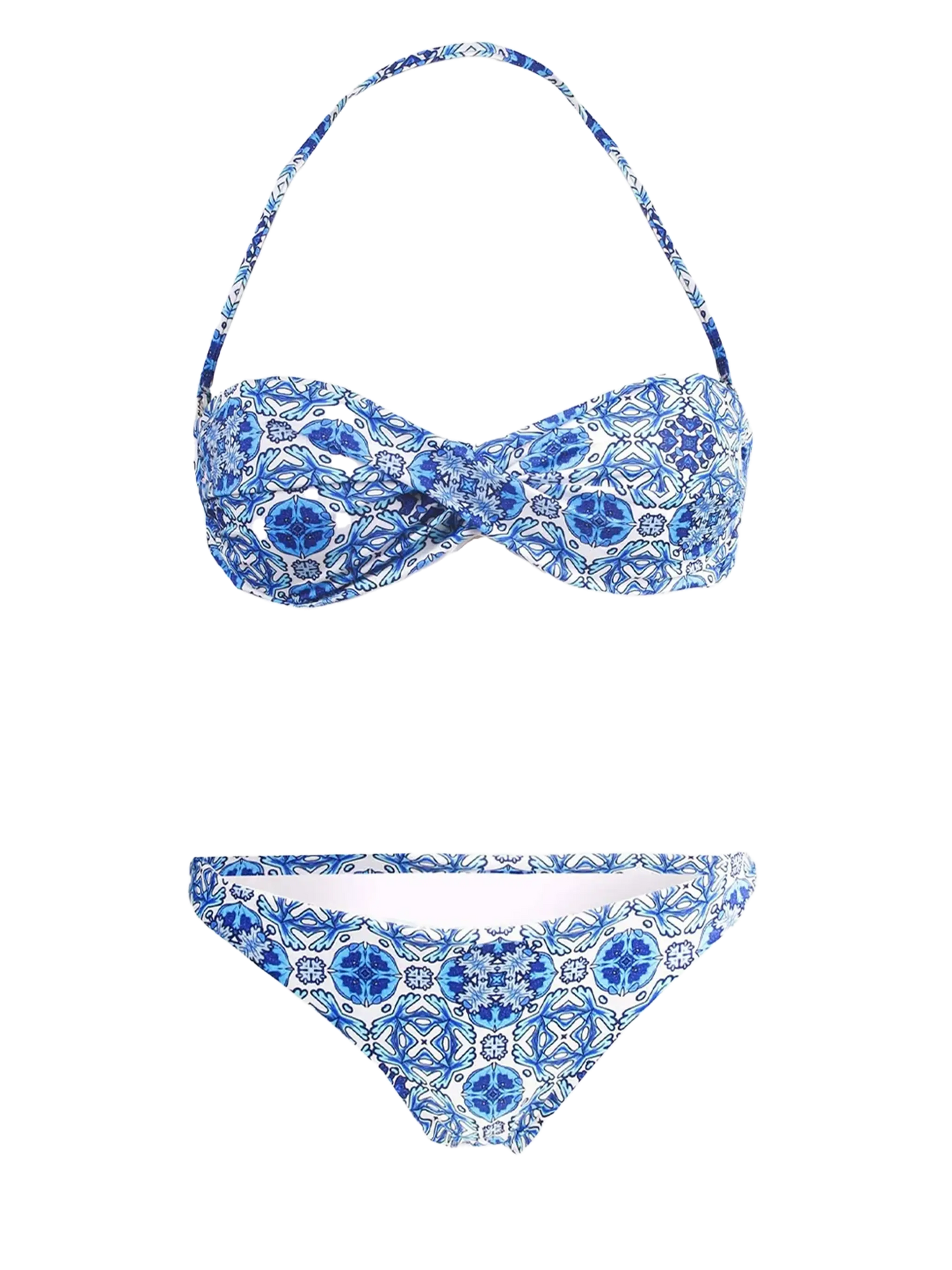 Bikini a fascia stampa optical
