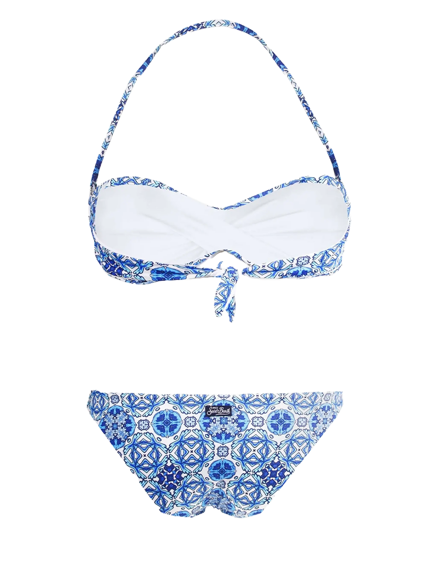 Bikini a fascia stampa optical