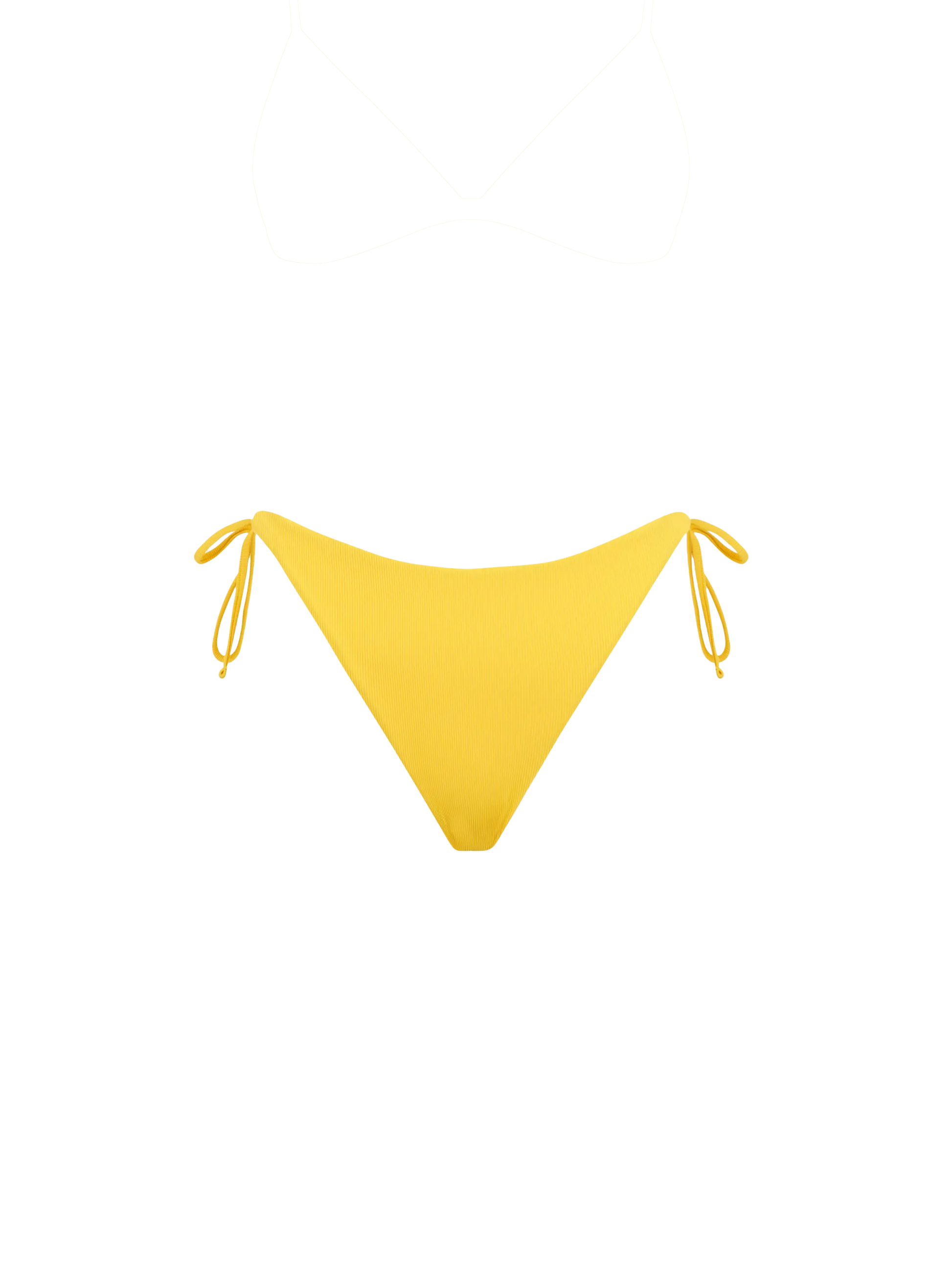 Yellow ribbed swim briefs - MC2 Saint Barth
