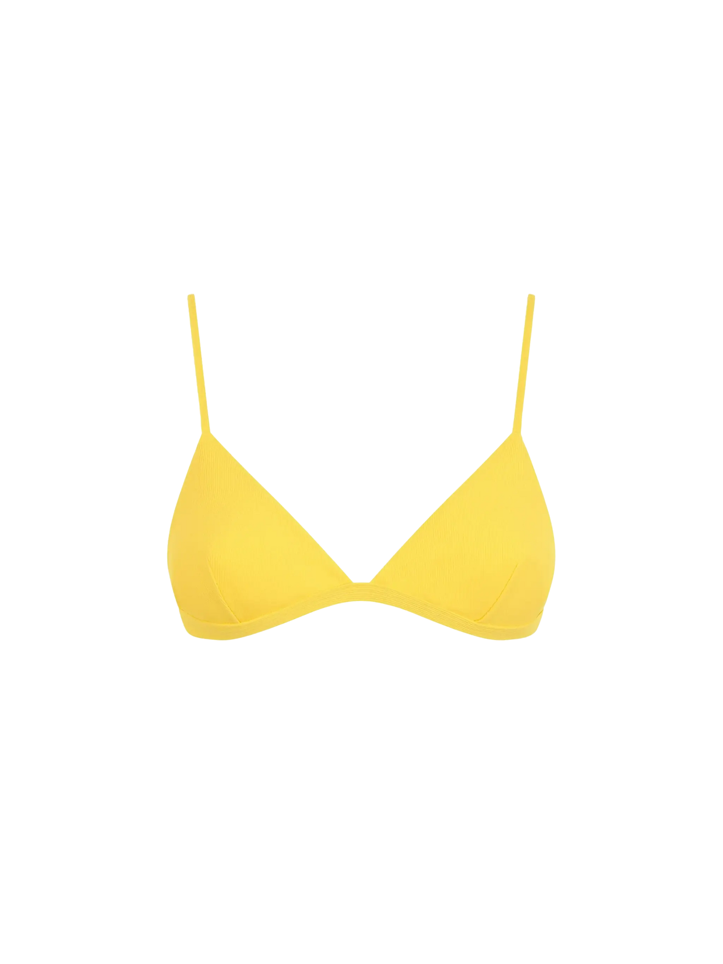 Ribbed yellow triangle