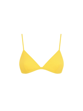 Ribbed yellow triangle