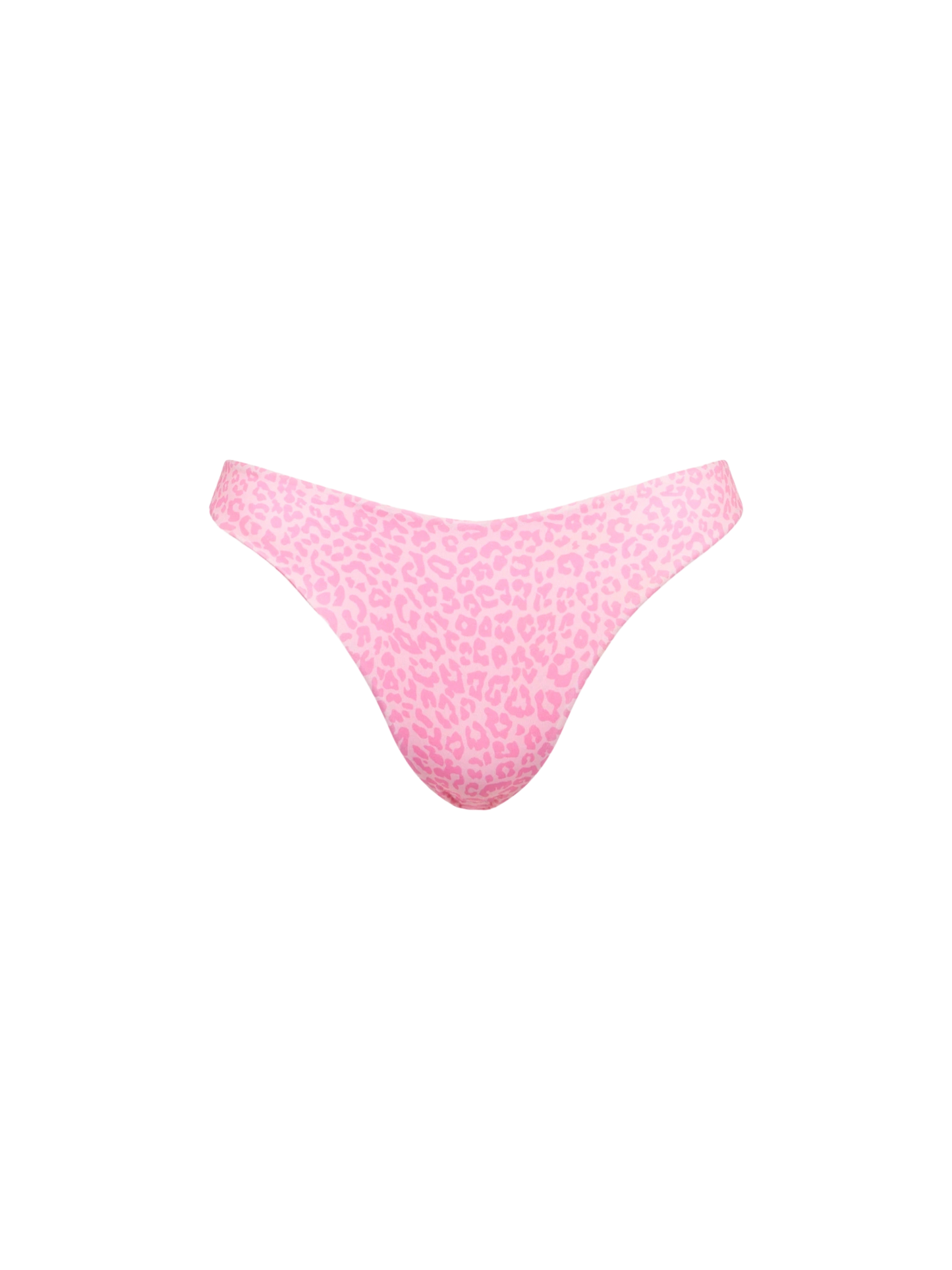 Woman cheeky swim briefs with animalier print