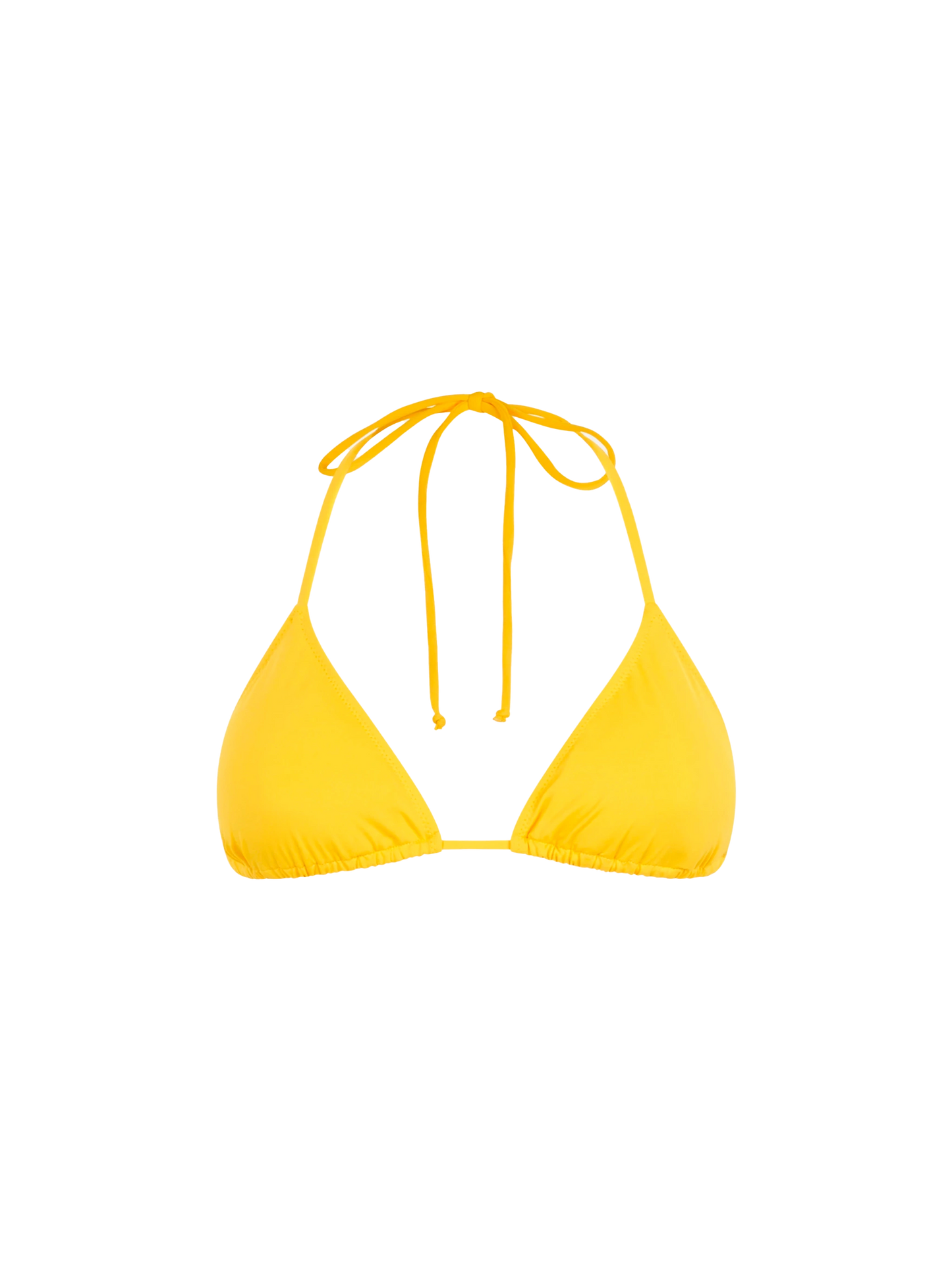 Costume da bagno da donna a triangolo giallo