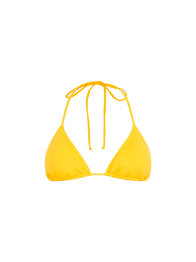 Costume da bagno da donna a triangolo giallo