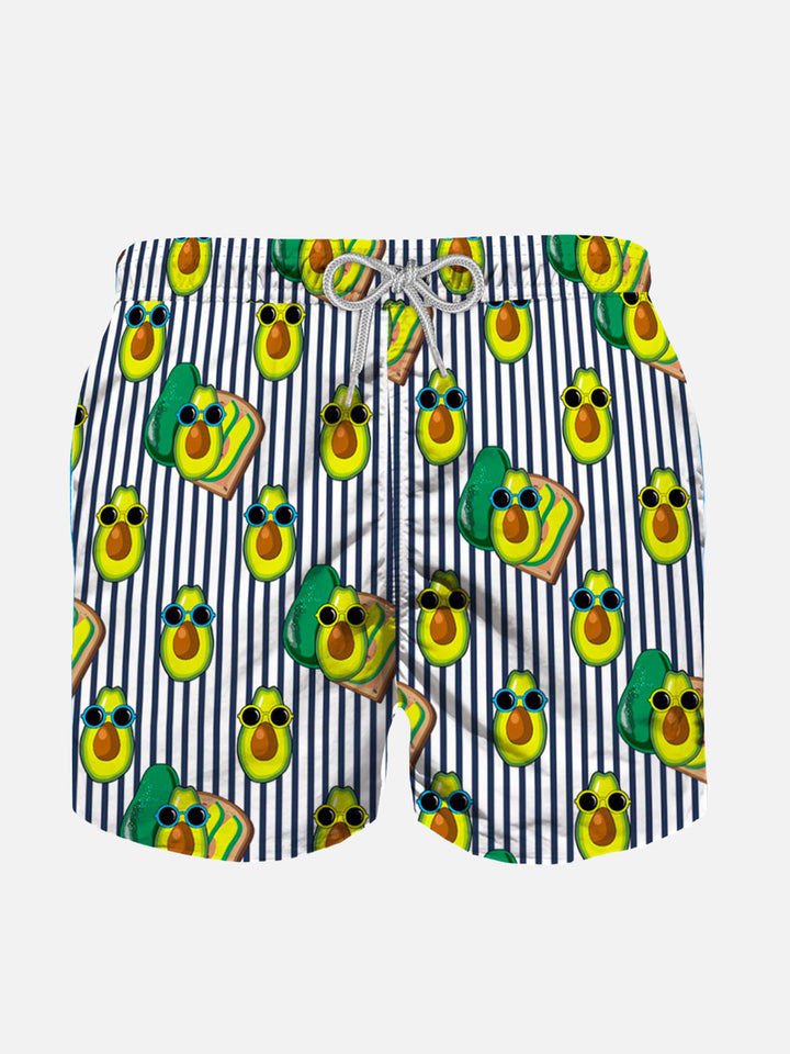 Boy swim shorts with Avocado Toast print - MC2 Saint Barth
