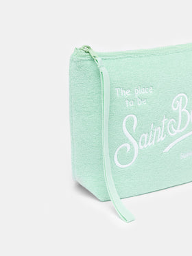 Sage green terry pochette Aline