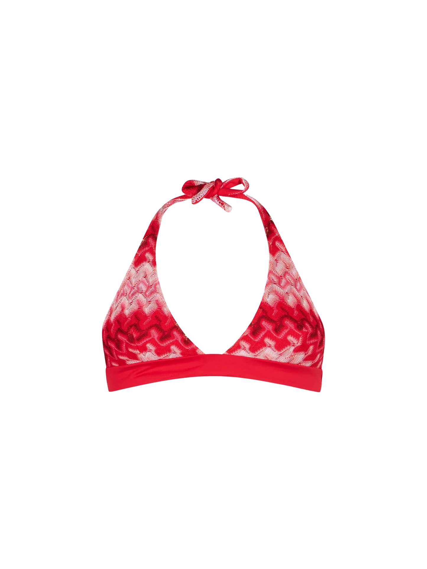 Triangolo lavorato a maglia rosso