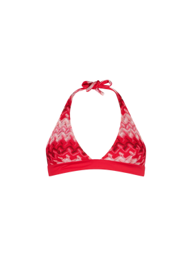 Triangolo lavorato a maglia rosso