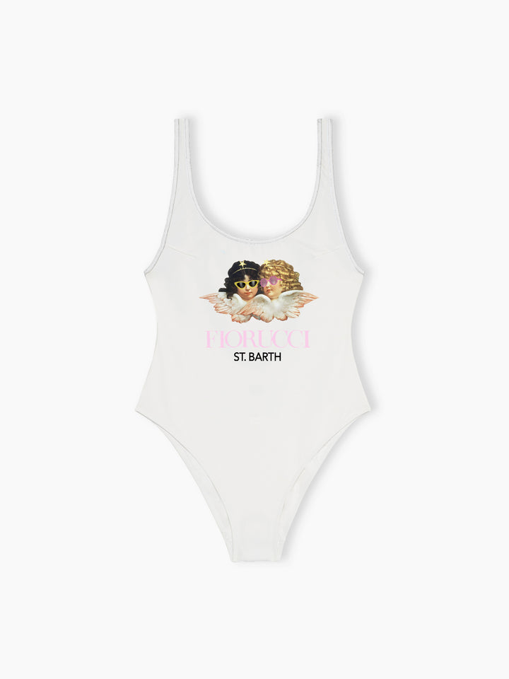Costume intero da donna con stampa scollo a V Althea | FIORUCCI SPECIAL EDITION