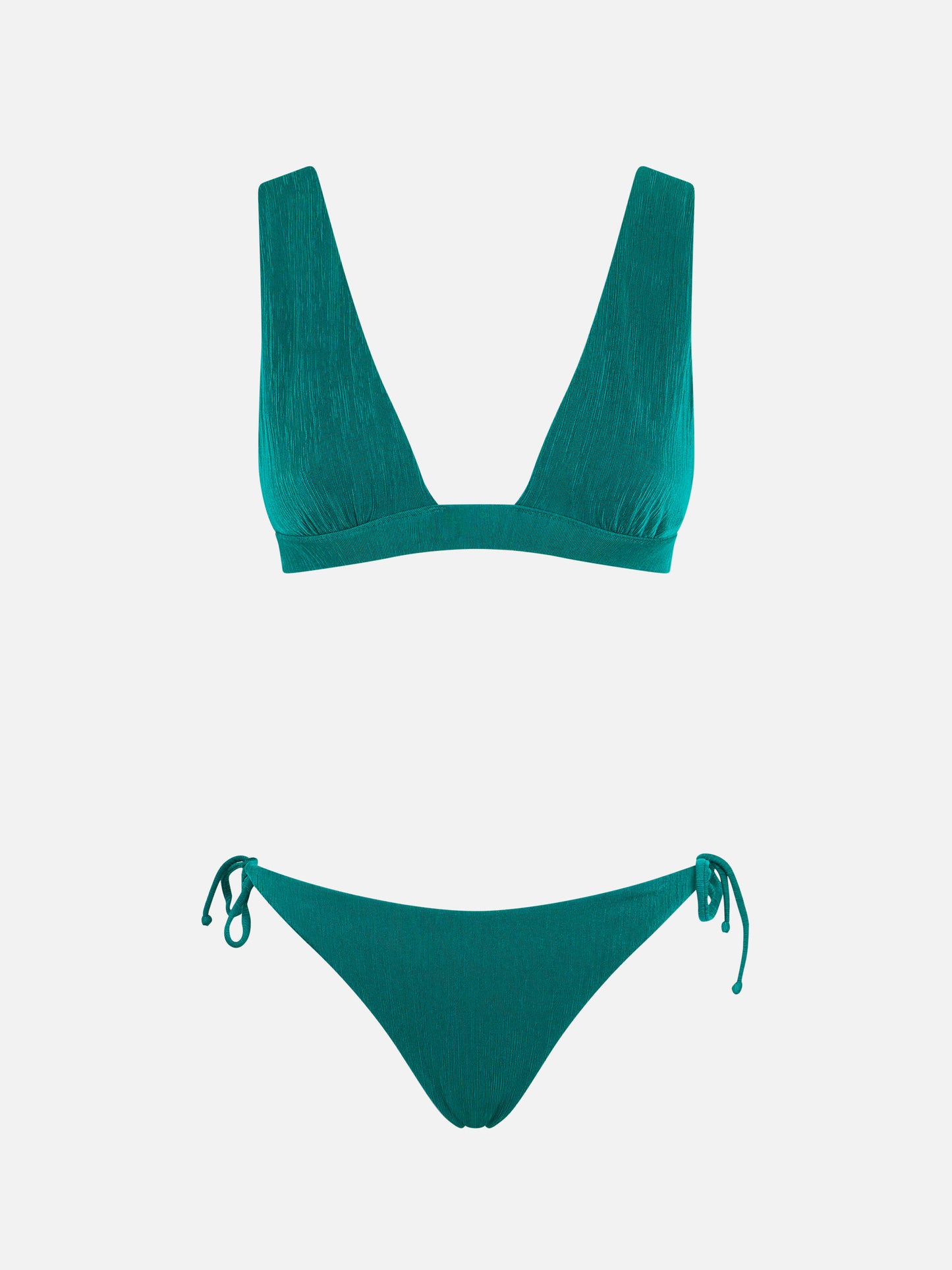 Smaragdgrüner Triangel-Bikini
