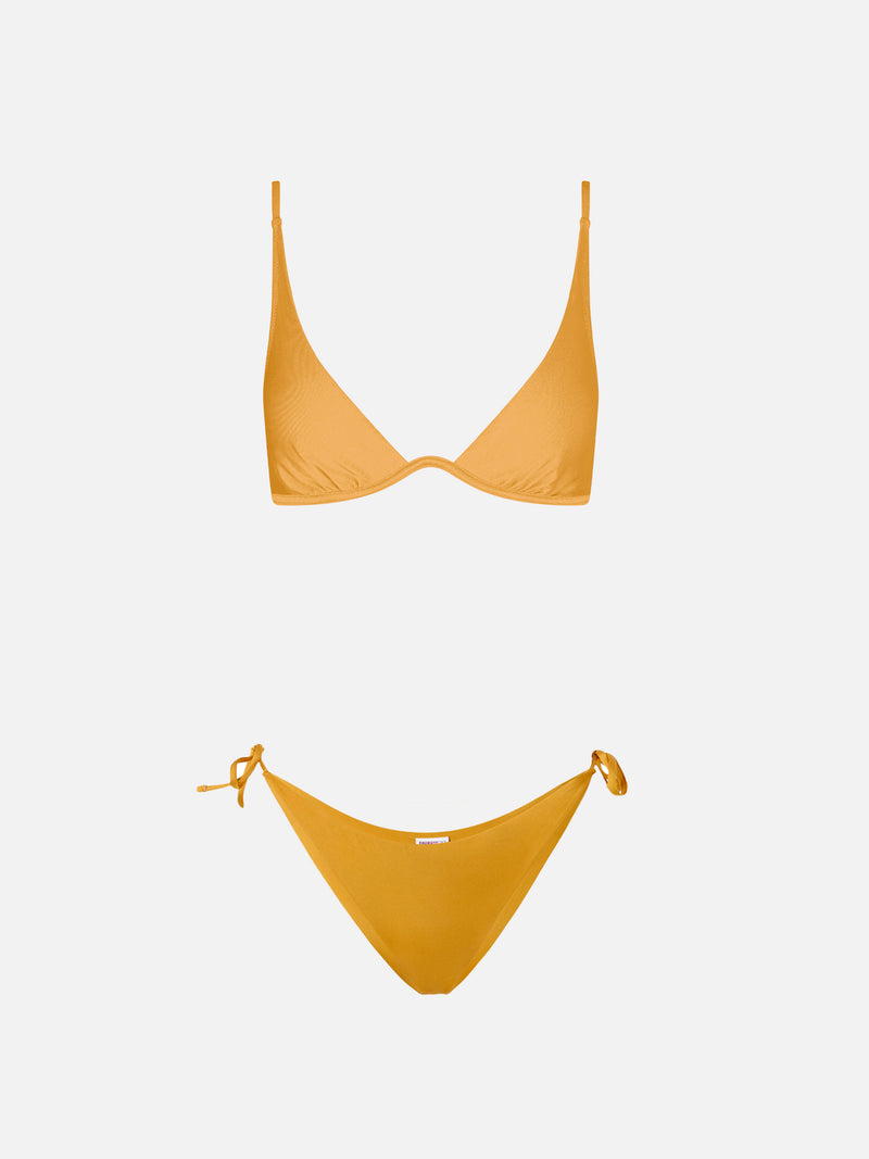 Ockergelber Triangel-Bikini mit Bügel für Damen Winona Virgo