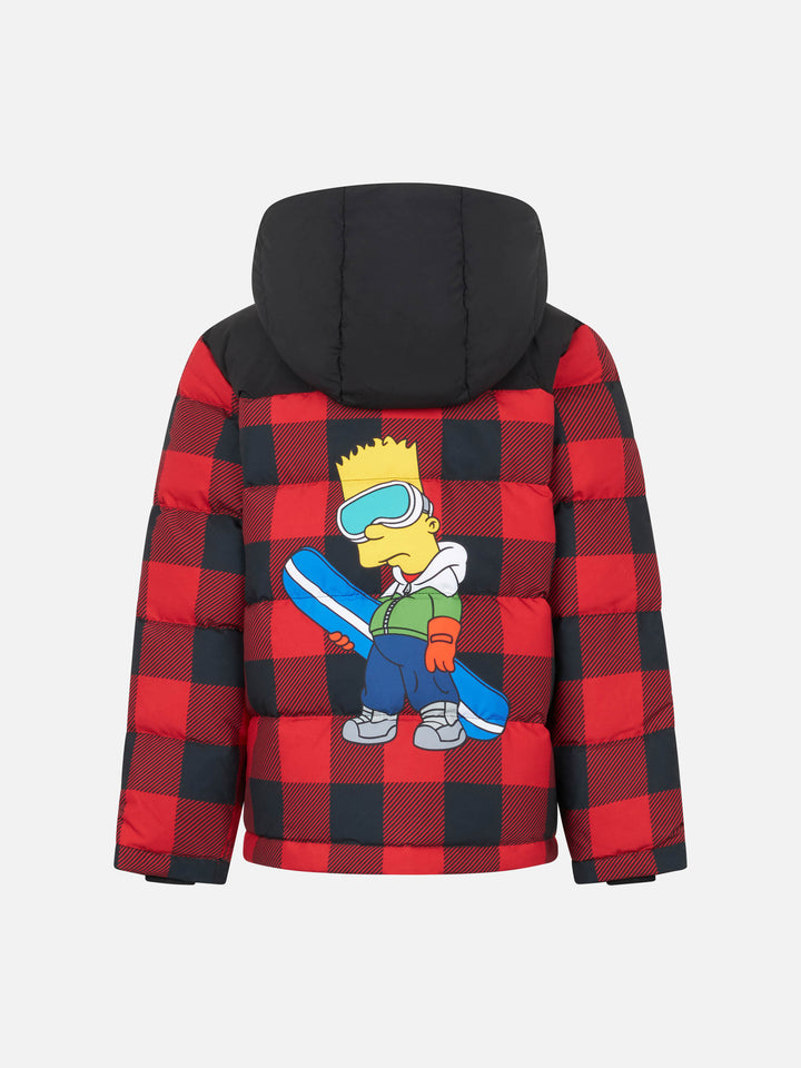 Daunenjacke mit Kapuze für Jungen Baxter mit Bart Simpson-Aufdruck | DIE SIMPSONS SONDEREDITION