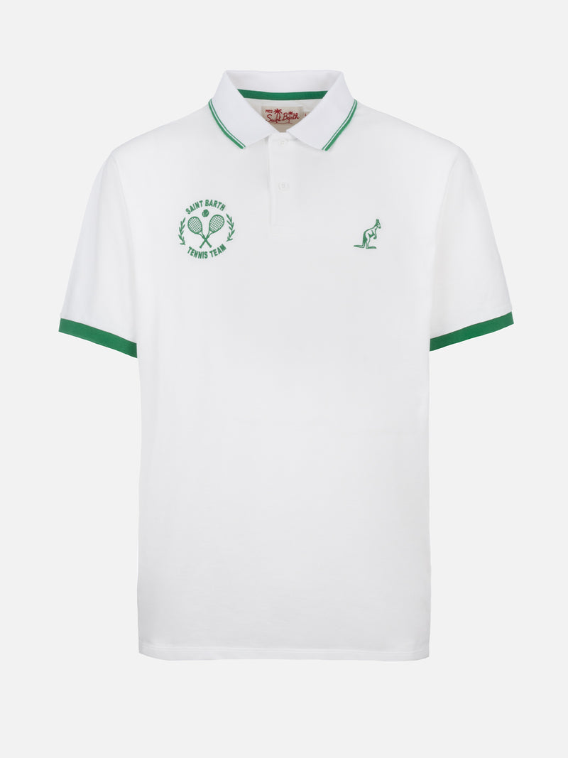 Weißes Herren-Poloshirt aus Baumwollpiquet Beverly Hills | AUSTRALIAN BRAND SPECIAL EDITION