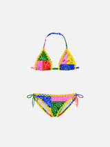 Mädchenbikini mit Bandana-Print