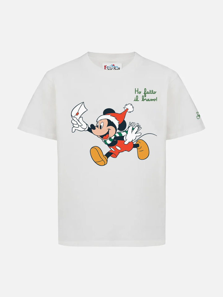 T-shirt Cameron in cotone pesante con stampa Mickey Mouse e ricamo St. Barth | DISNEY SPECIAL EDITION